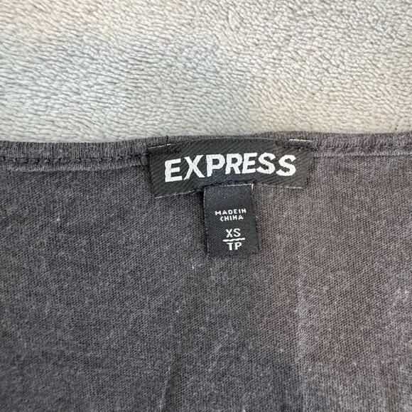 Express Women's Lace Front Tanktop size XS Charcoal And Ivory Set Of 2 XS - Picture 3 of 9